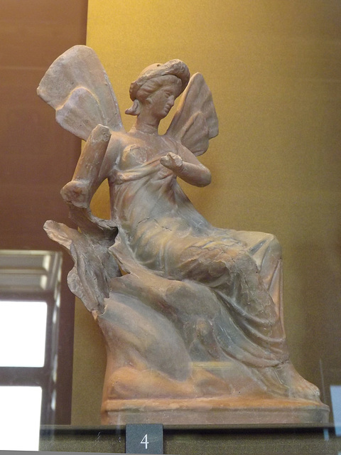 Psyche Seated on a Rock Terracotta Figurine in the Louvre, June 2013