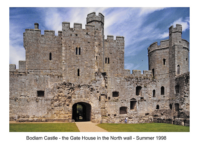 Bodiam Castle - the Gate House in the North wall - Summer 1998