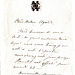 Autographed note from Christine Nilsson to Delphine Ugalde