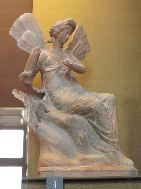 Psyche Seated on a Rock Terracotta Figurine in the Louvre, June 2013