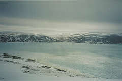 Baie et fjord du haut de la montagne