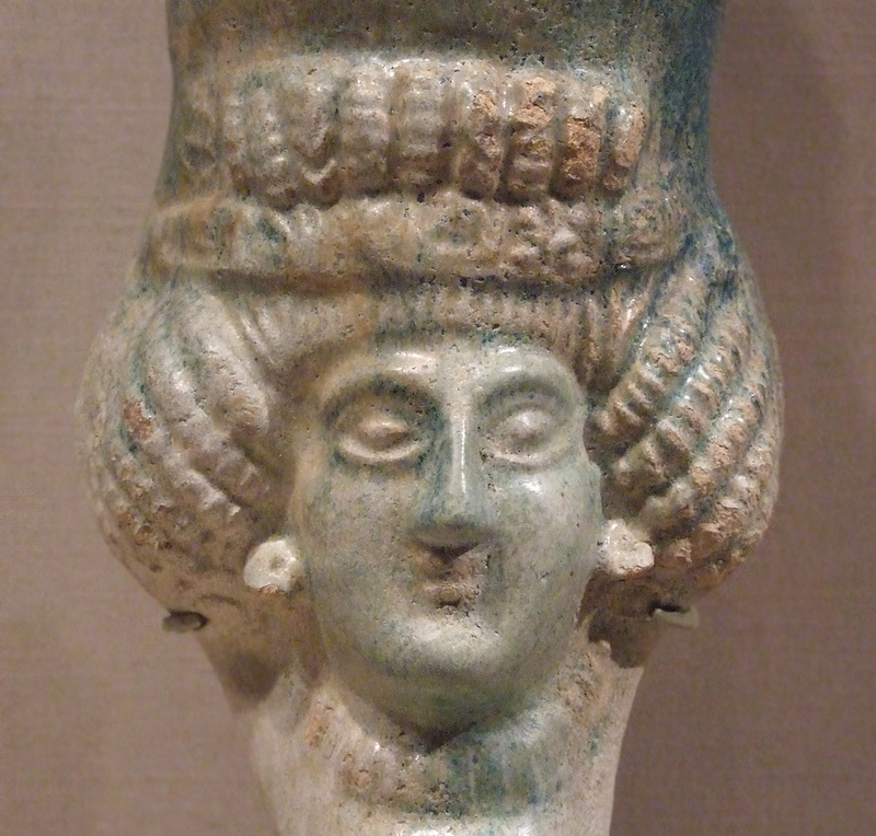 Detail of a Rhyton with a Female Head in the Metropolitan Museum of Art, September 2010