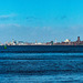 The river Mersey and liverpool from Eastham