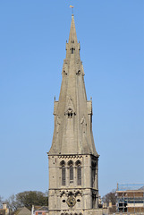 stamford st mary church, lincs   (2) c13 tower, c14 spire