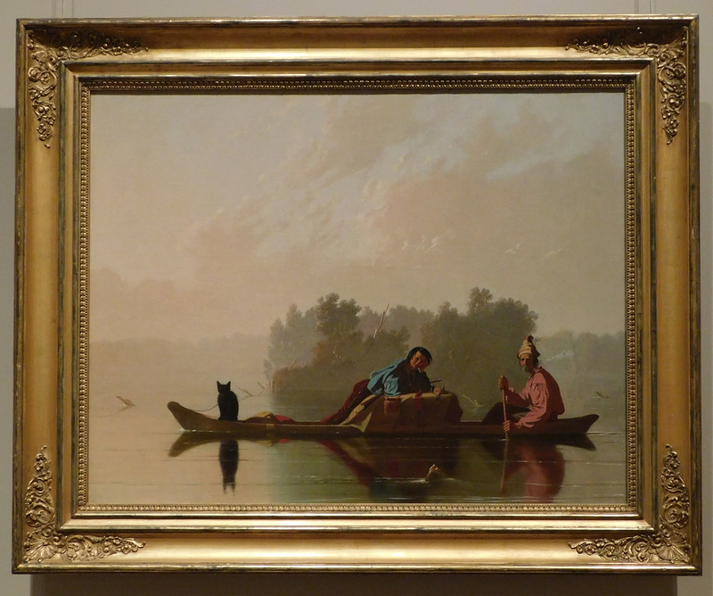 Fur Traders Descending the Missouri by George Caleb Bingham in the Metropolitan Museum of Art, January 2022