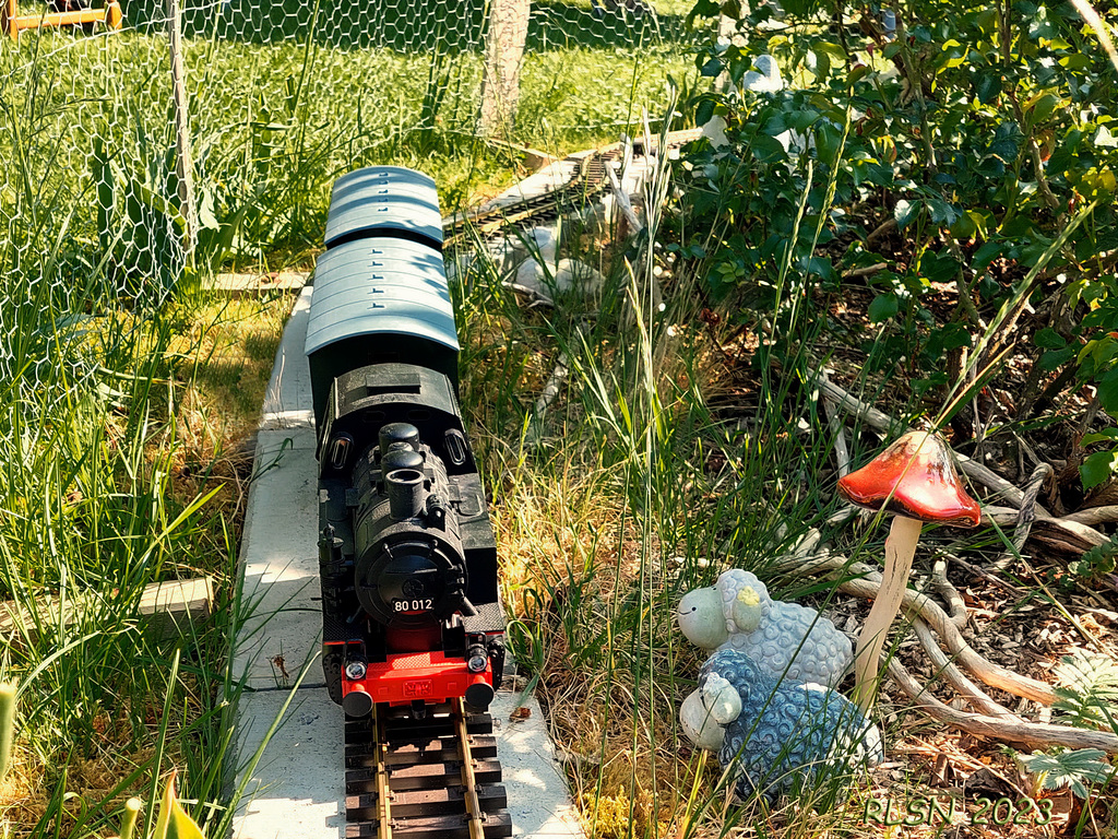 Gartenbahn am Hexenhaus ... HFF!