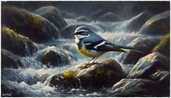 grey wagtail ( motacilla cinerea )