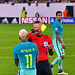Neymar Jr, Stürmer des FC Barcelona und Brasilianischer Nationalspieler, bekommt die gelbe Karte,  PiP
