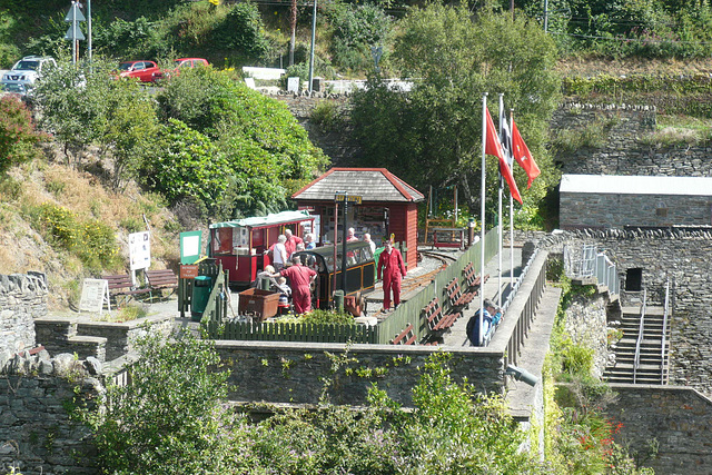 Steam Train At Laxey