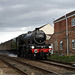 LMS class 6P Jubilee 4-6-0 45690 LEANDER with 1Z27 17.15 Scarborough - Carnforth The Scarborough Spa Express at Rillington crossing 6th September 2018