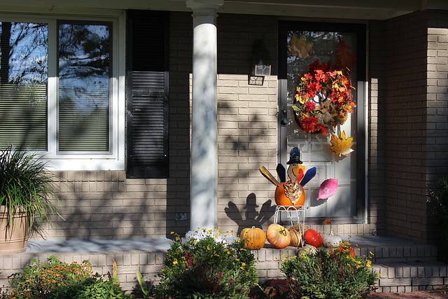 A PUMPKIN TURKEY,  (or~~ A Turkey Pumpkin , you decide :)))   ~~  Happy Fall ~~