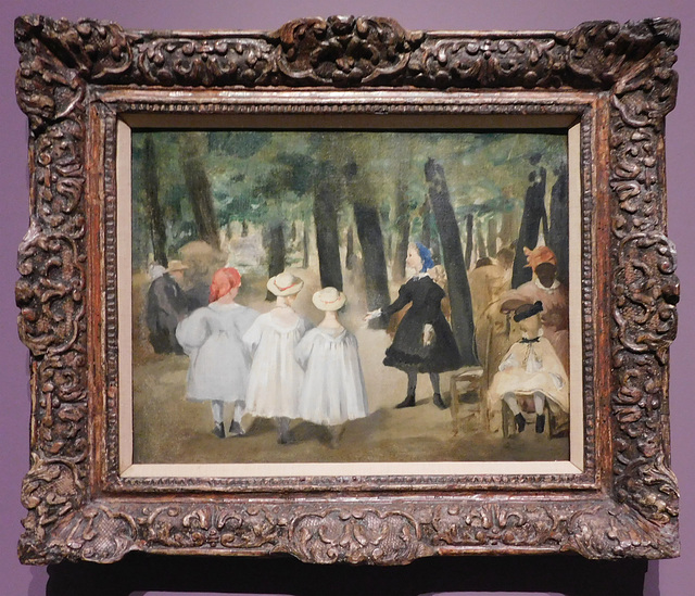 Children in the Tuileries Gardens by Manet in the Metropolitan Museum of Art, December 2023