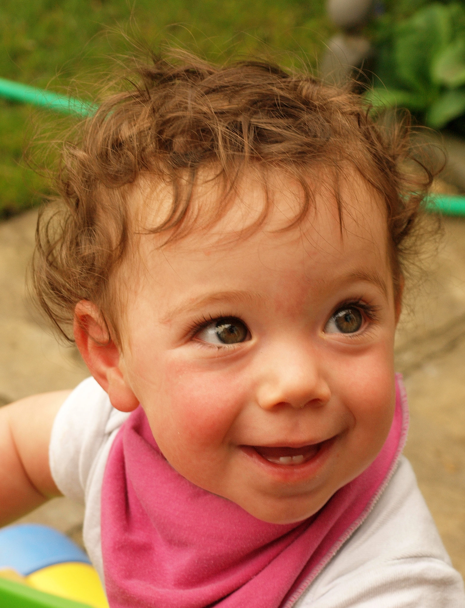 My Neice Looking Cheerful