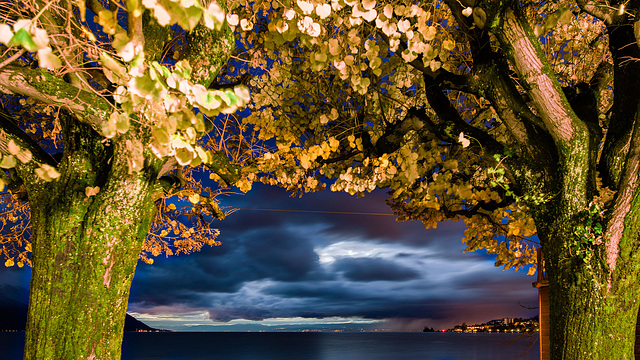 161106 Montreux quai nuit 0