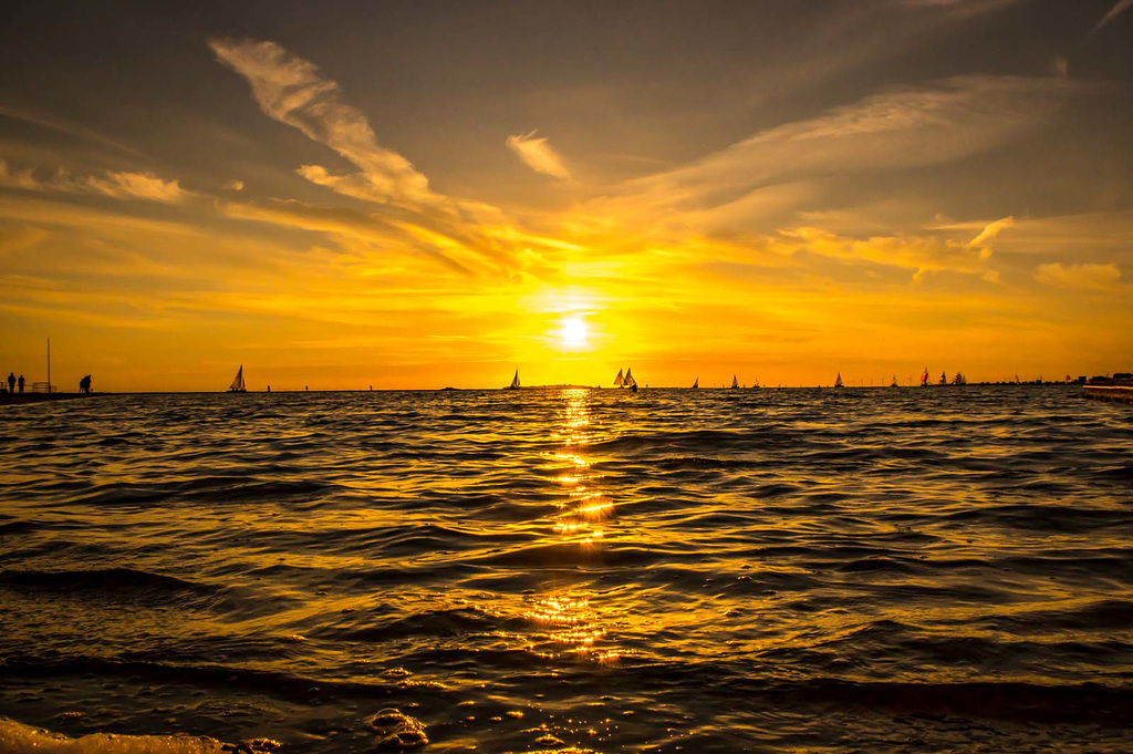 The sunset at West Kirby, 6-7-2018f.