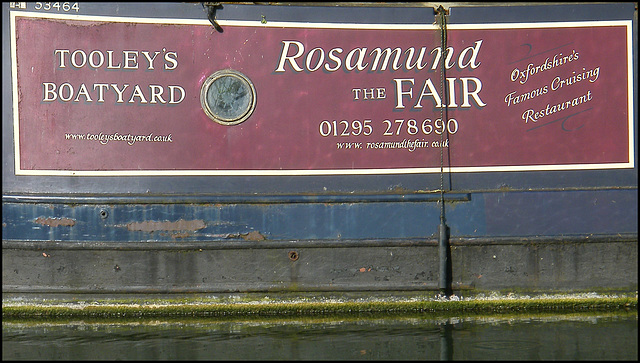Rosamund the Fair narrowboat