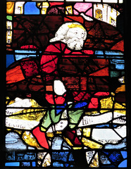 stamford st martin church, lincs  (16) c15 glass from tattershall