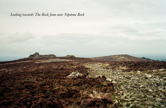 Looking towards The Rock from near Nipstone Rock (Scan from 2001)