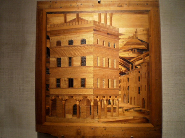 City view, in notched wood (1486).