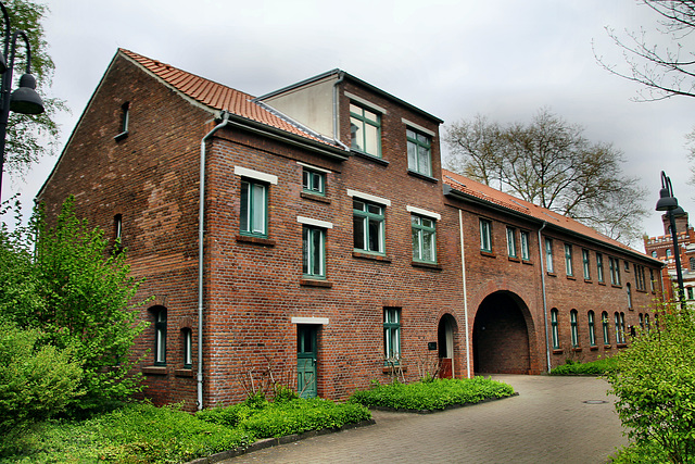 Ehemaliges Torhaus mit Bürotrakt (Zeche Adolf von Hansemann 1/2/3, Dortmund-Mengede) / 23.04.2022