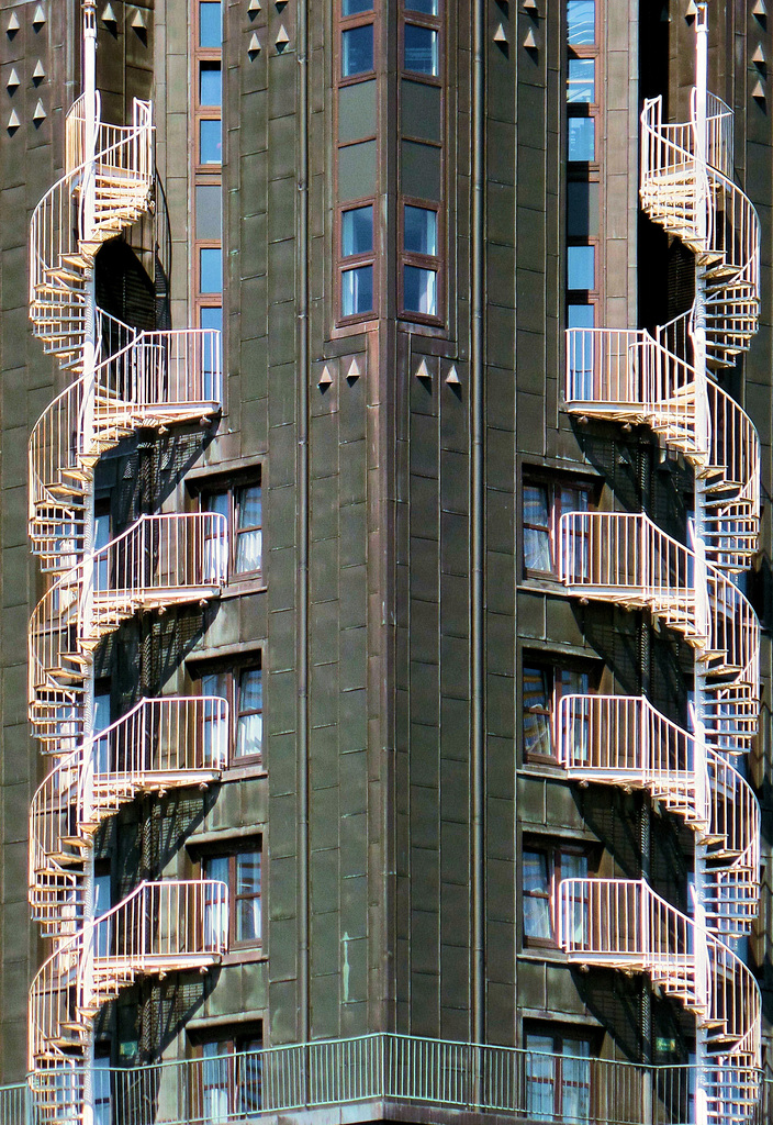 Feuertreppen am Hotel Hafen Hamburg