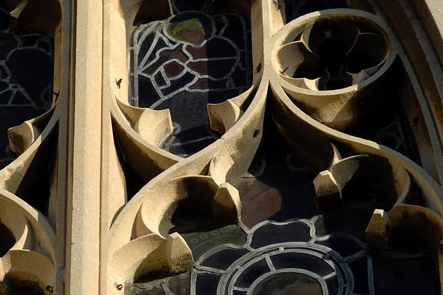 Detail of Window at Church of St Mary the Virgin, Steeple Ashton