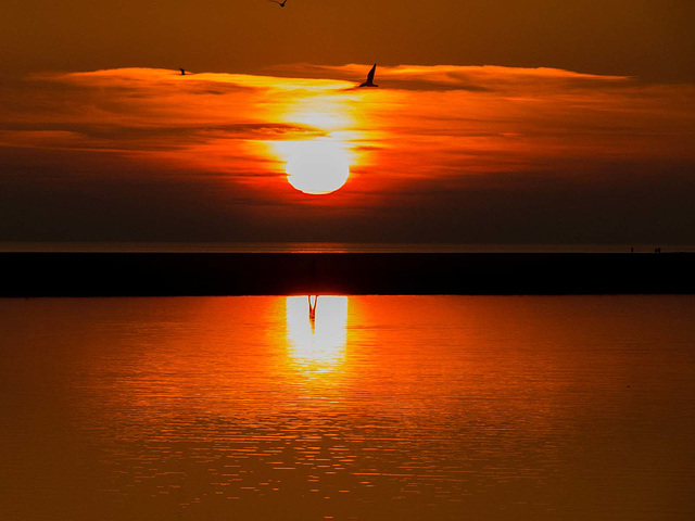 West Kirby Marine Lake sunset3