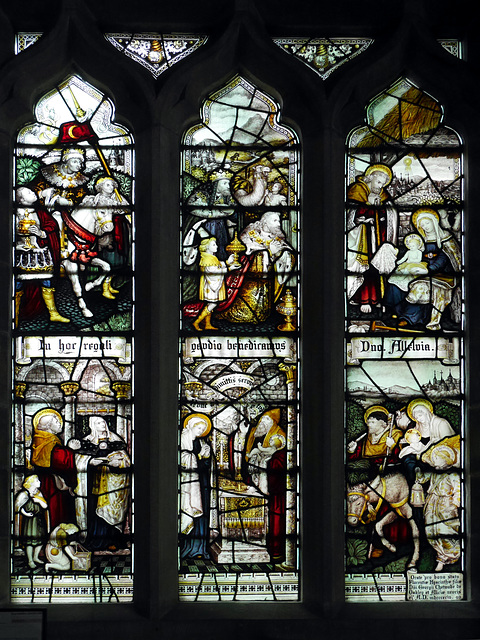 Mucklestone - St Mary - N window in Chetwode chapel 2015-06-22