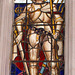 Detail of west window by Christopher Webb, Toddington Church, Bedfordshire