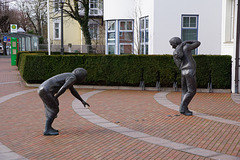 Figurengruppe der Sparkasse