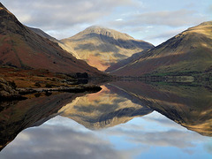 Great Gable reflection on Wastwater, Wasdale, Cumbria
