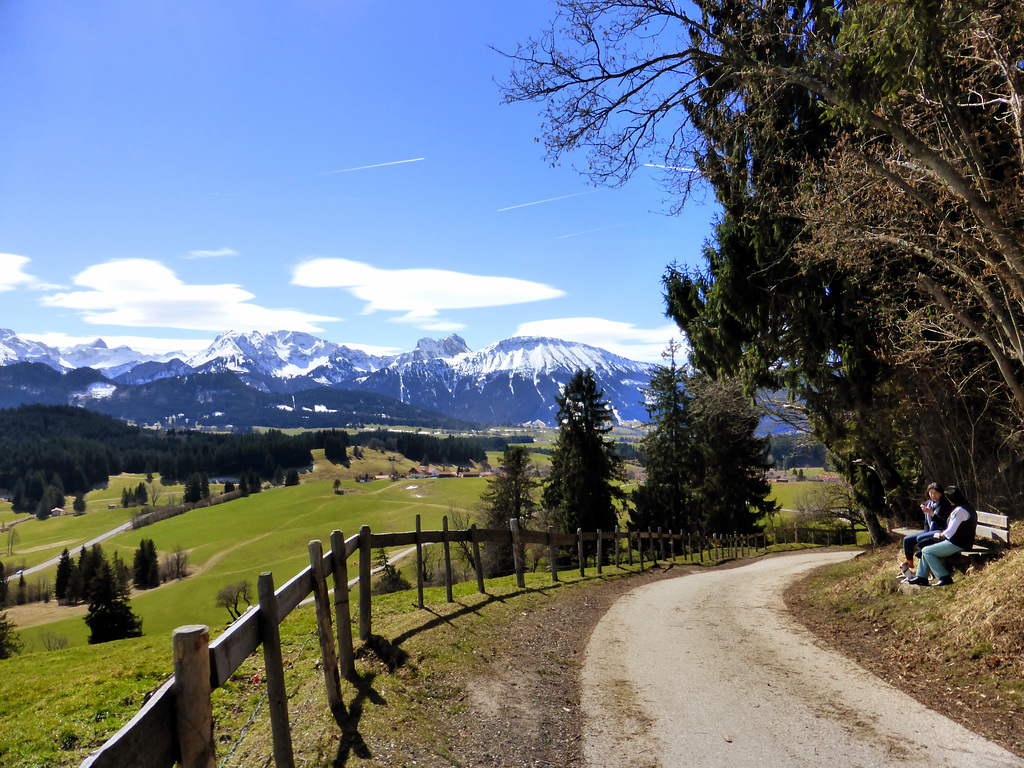 Abstieg von der Schloßbergalm