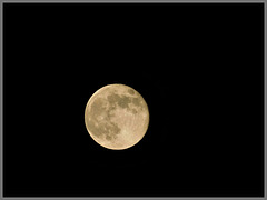 La lune dans la nuit du 8 au 9 avril  2020