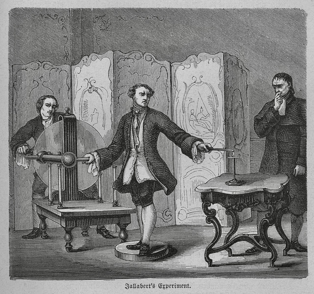 Jean Jallabert experimenting with electricity