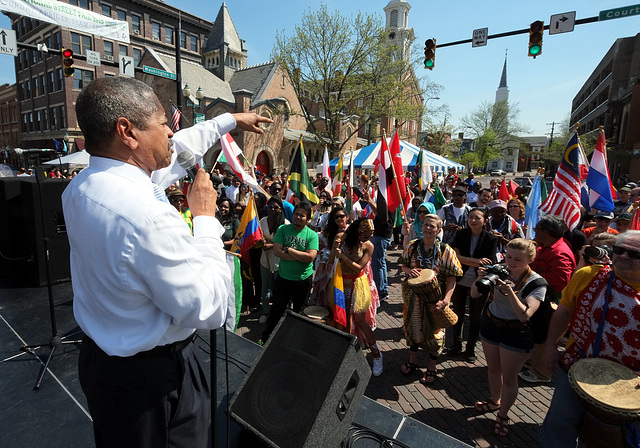 Ohio University President Roderick McDavis welcomed the crowd