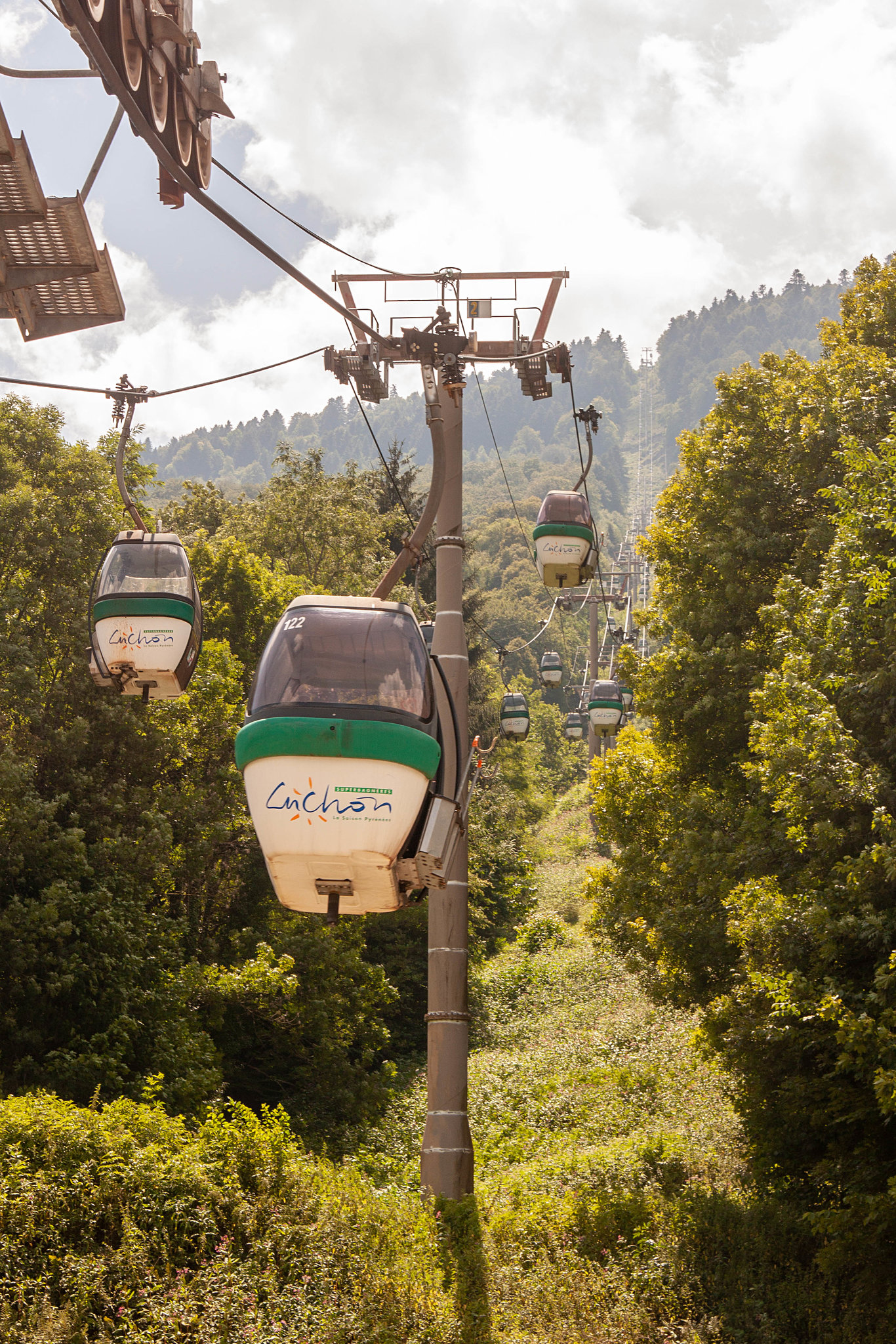 Gondola to Luchon Superbagnères Ski Resort