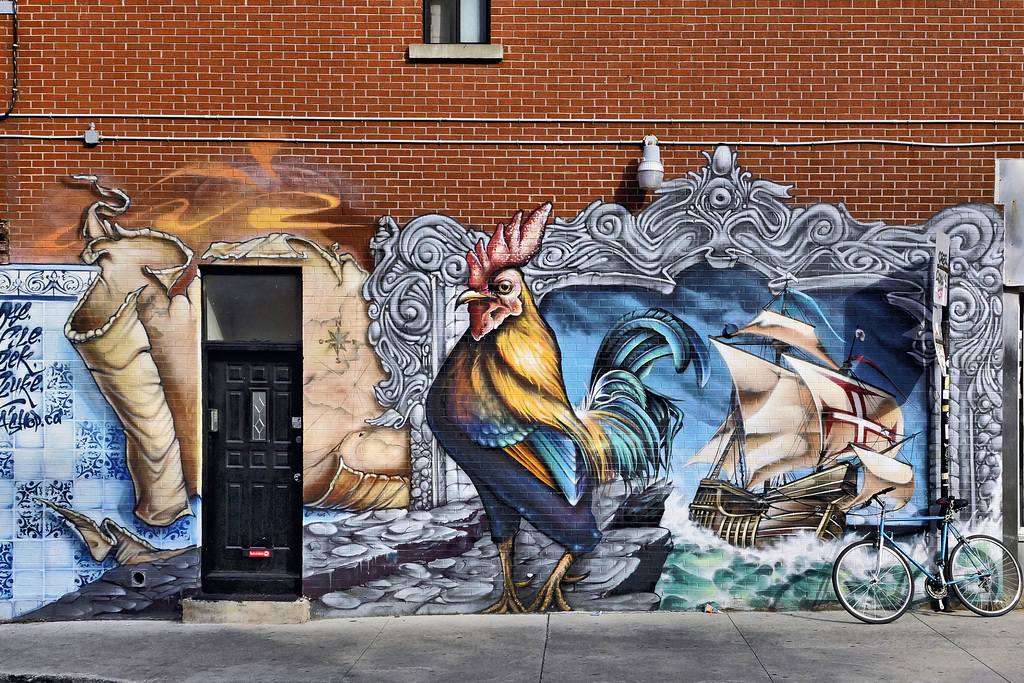 Homage to Portugal – Napoléon Street at boul St-Laurent, Montréal, Québec