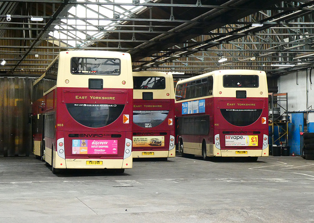 East Yorkshire ADL buses in Hull garage - 3 May 2019 (P1010548) East Yorkshire ADL buses in Hull garage - 3 May 2019 (P1010548)