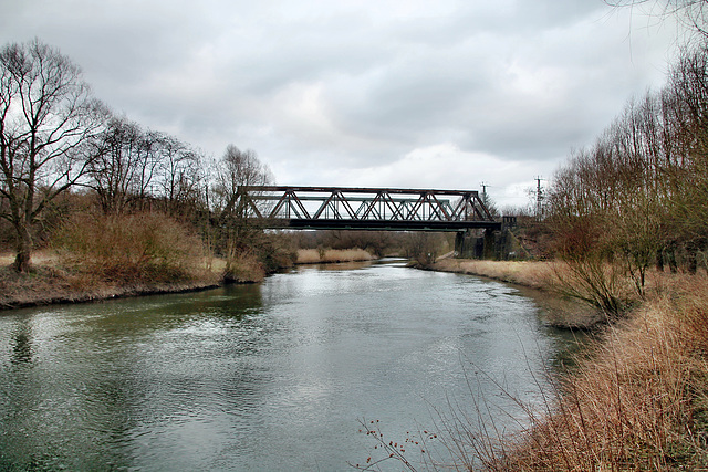 Lippe bei der Seseke-Mündung (Lünen) / 4.03.2023