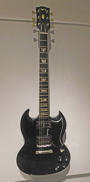 Electric Guitar used by ACDC in the Metropolitan Museum of Art, September 2019