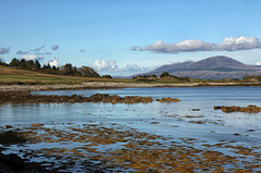 Kildonald Bay and the Isle of Arran