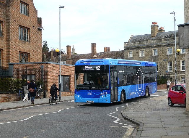 Whippet Coaches WG120 (MX23 LSC) in Cambridge - 18 Oct 2023 (P1160875) Whippet Coaches WG120 (MX23 LSC) in Cambridge - 18 Oct 2023 (P1160875)
