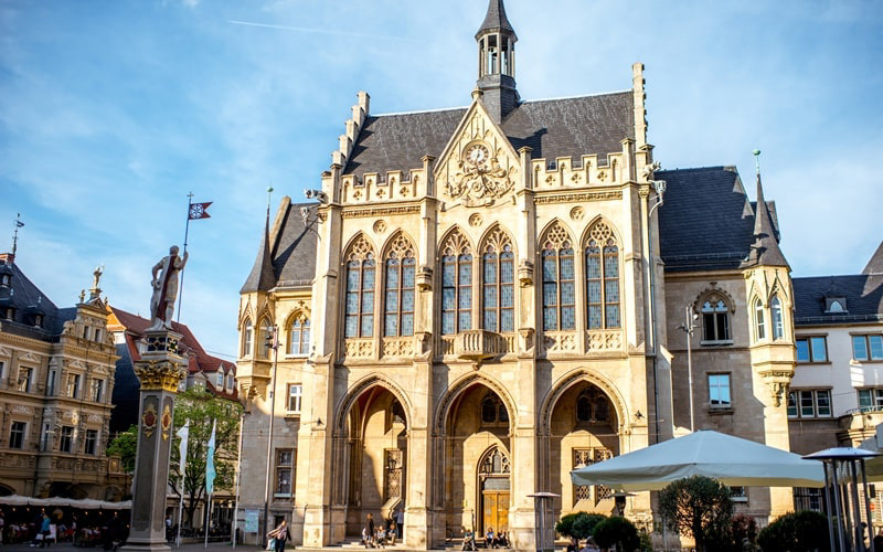 Rathaus am Fischmarkt in Erfurt