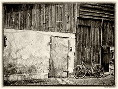 An old bicycle...