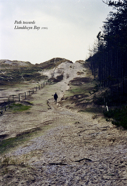 Path towards Llanddwyn Bay (Scan from 1995)