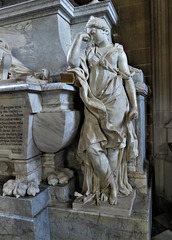 stamford st martin church, lincs  (48) c18 tomb effigies of john 5th earl of exeter +1700 by p.e. monnot