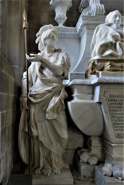 stamford st martin church, lincs  (49) c18 tomb effigies of john 5th earl of exeter +1700 by p.e. monnot