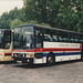 Excelsior Holidays 508 (A9 EXC) and Dawlish Coaches F512 LTT at the Smoke House, Beck Row – July 1995 (276-16A)