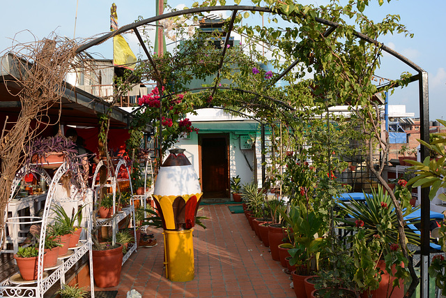 Kathmandu, Utse Hotel Verandah Rooftop