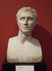 Bust of Menander in the Getty Villa, June 2016